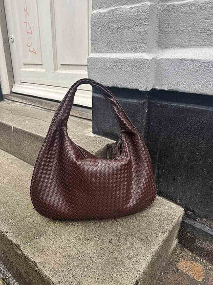 Sac Épaule Tressé Souple | Grand Format Chic | Femmes