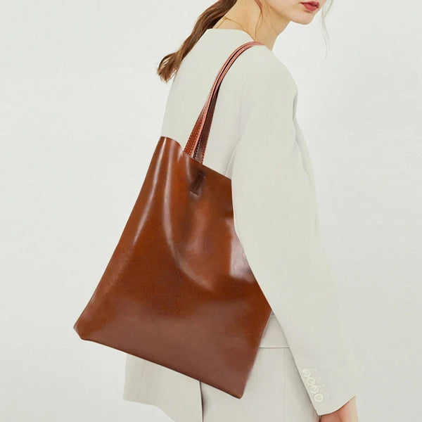 Sac à Main Femme en Cuir Fendu – Élégant & Spacieux