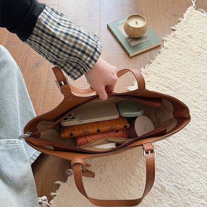 Sac à Main Femme en Paille et Similicuir Élégant