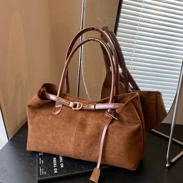 Sac à Main Suédine Élégant pour Femmes - Style Polyvalent