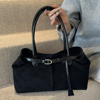 Sac à Main Suédine Élégant pour Femmes - Style Polyvalent