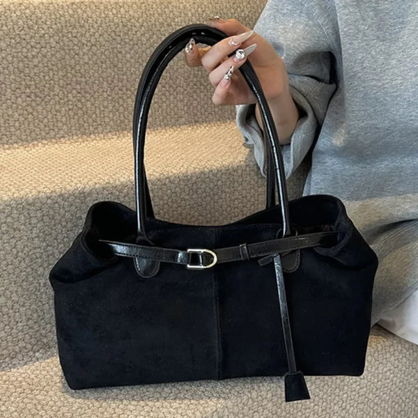 Sac à Main Suédine Élégant pour Femmes - Style Polyvalent