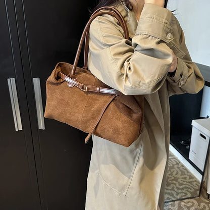 Sac à Main Suédine Élégant pour Femmes - Style Polyvalent