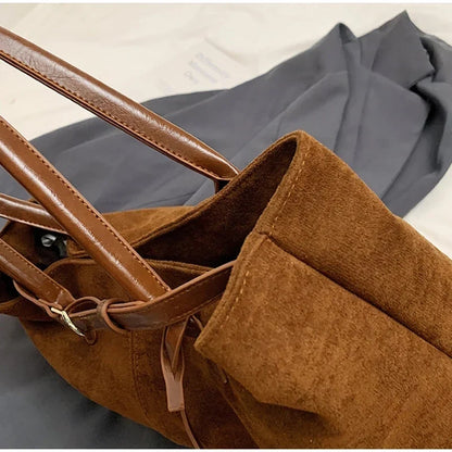 Sac à Main Suédine Élégant pour Femmes - Style Polyvalent