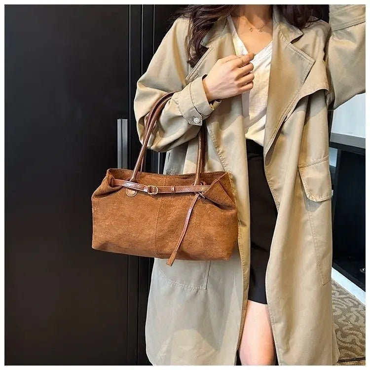 Sac à Main Suédine Élégant pour Femmes - Style Polyvalent