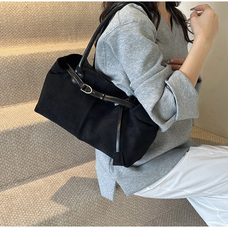 Sac à Main Suédine Élégant pour Femmes - Style Polyvalent