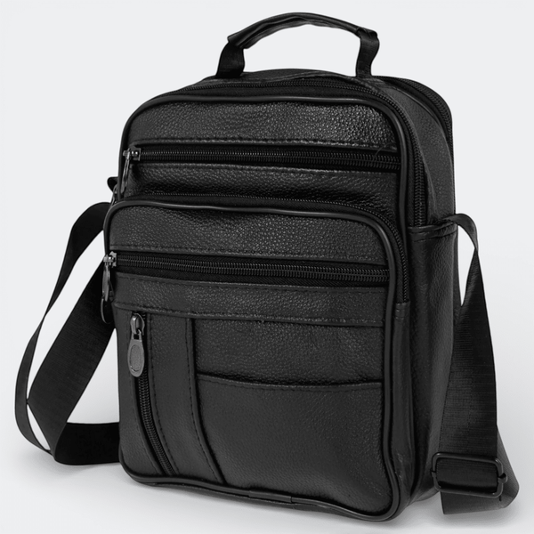 Sacoche Cuir à Bandoulière Homme Noir - | AïtaVia