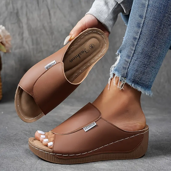 Sandales Femme à Plateforme Confort – Brides Réglables & Soutien Voûte