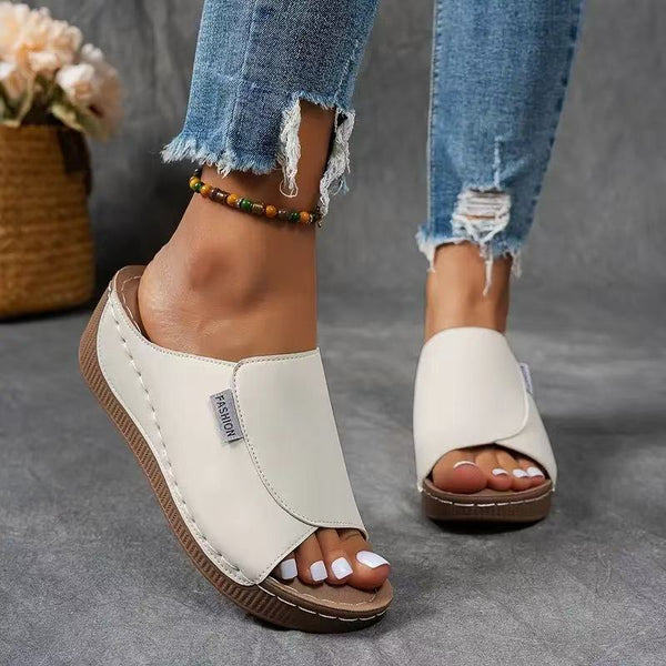 Sandales Femme à Plateforme Confort – Brides Réglables & Soutien Voûte