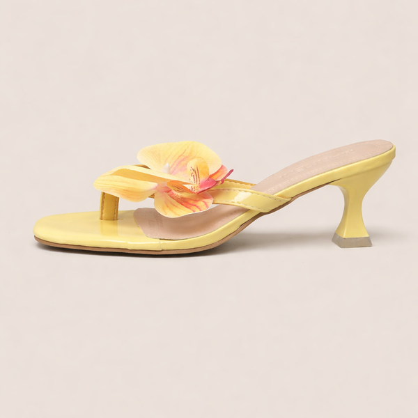 Sandales à Talons Femme Élégantes avec Fleur pour Événements