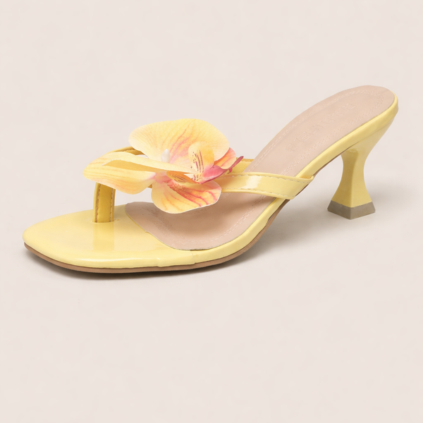 Sandales à Talons Femme Élégantes avec Fleur pour Événements