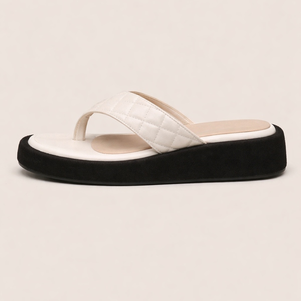 Sandales à Tongs Confortables pour Femmes - Semelle Épaisse et Bride Rembourrée