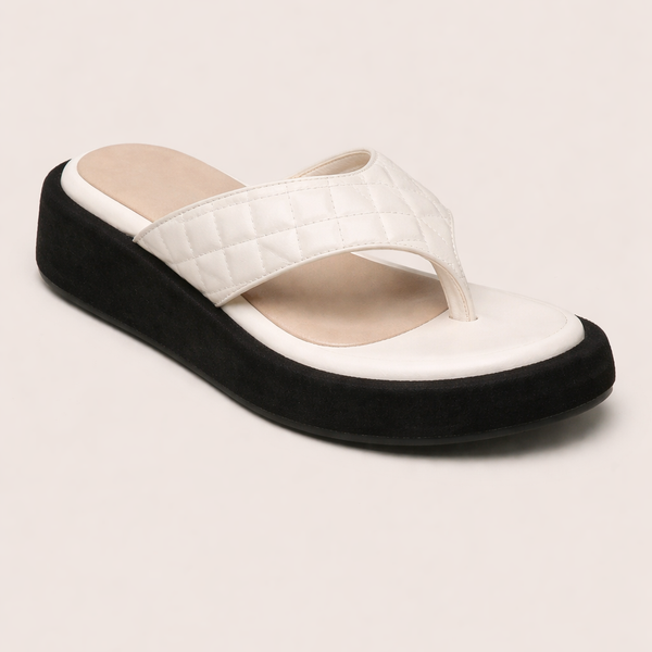 Sandales à Tongs Confortables pour Femmes - Semelle Épaisse et Bride Rembourrée