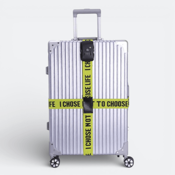Sangle pour Valise avec Code Jaune Olive - | AïtaVia