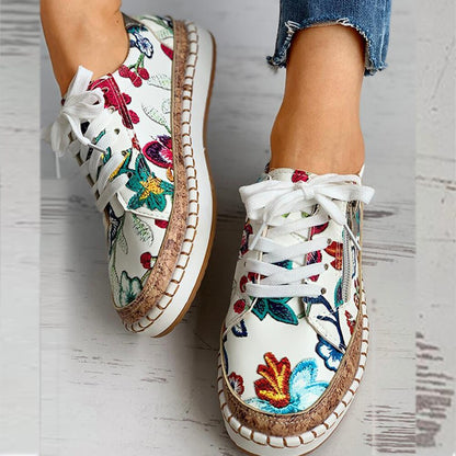 Sneakers Orthopédiques Fleuries pour Femmes – Confort et Style Quotidien