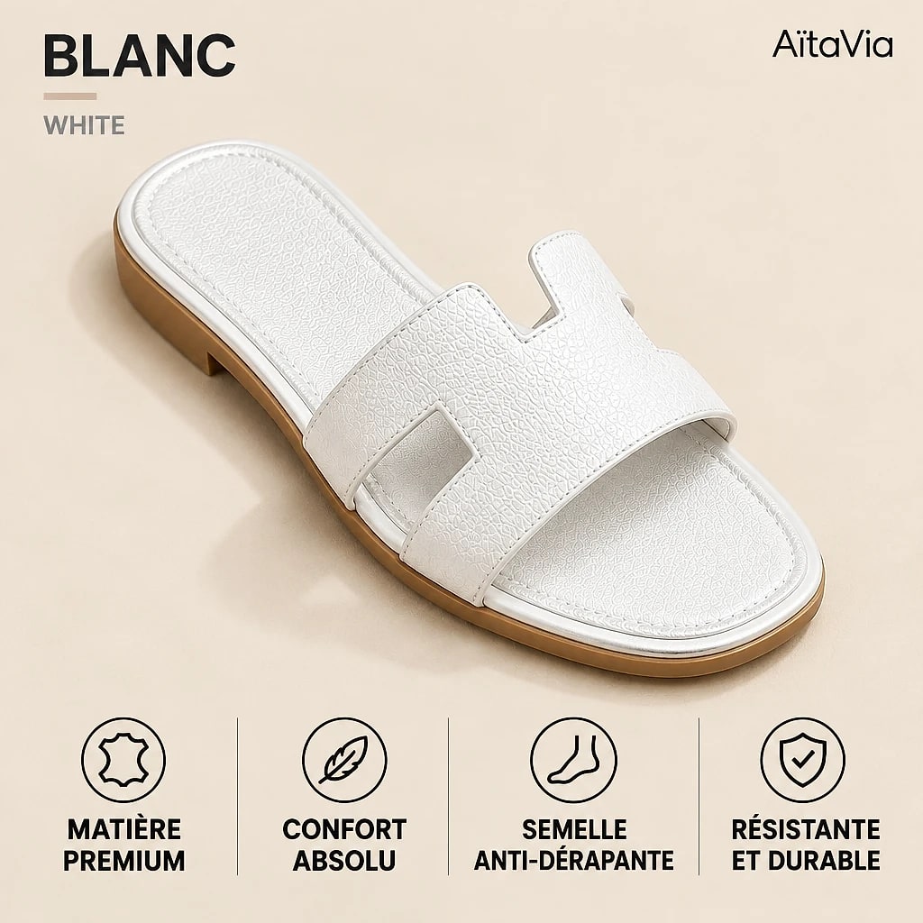 Solvène – Sandales Plates Femme