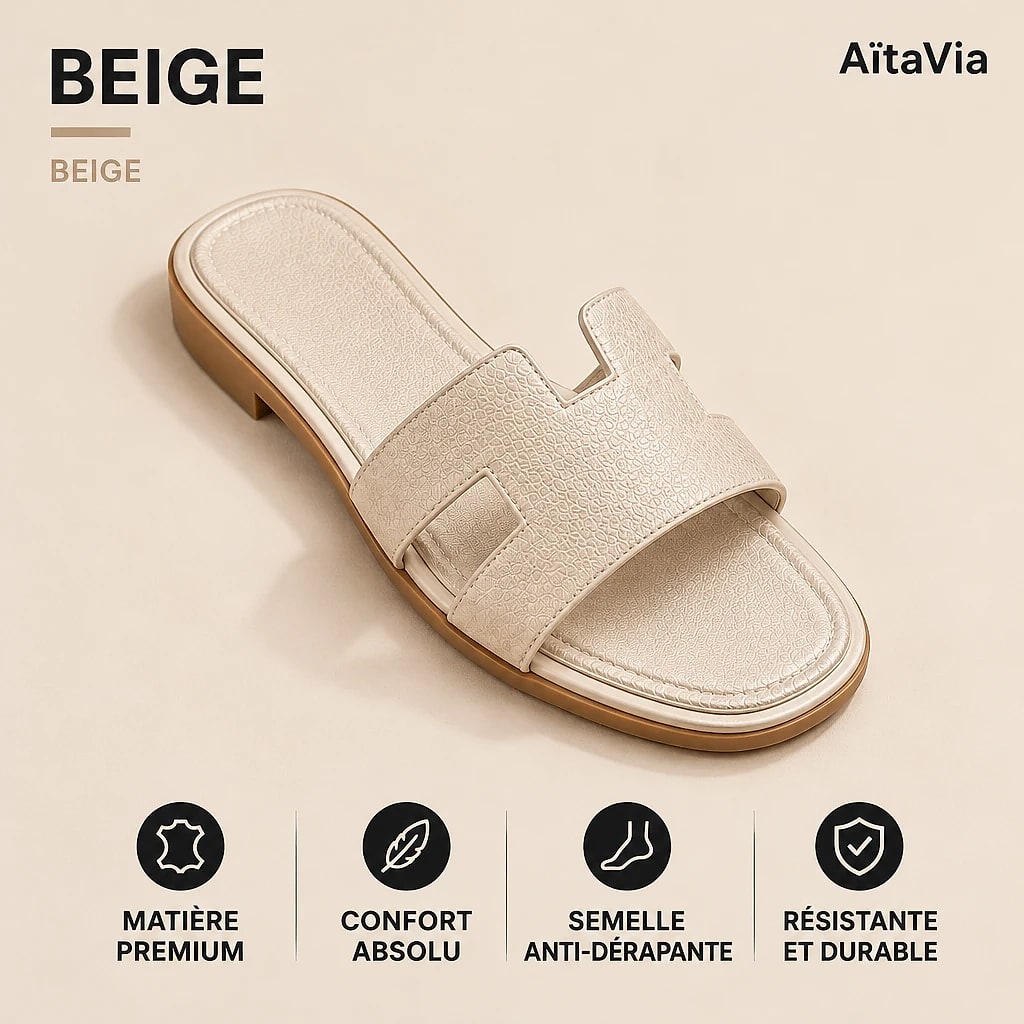 Solvène – Sandales Plates Femme