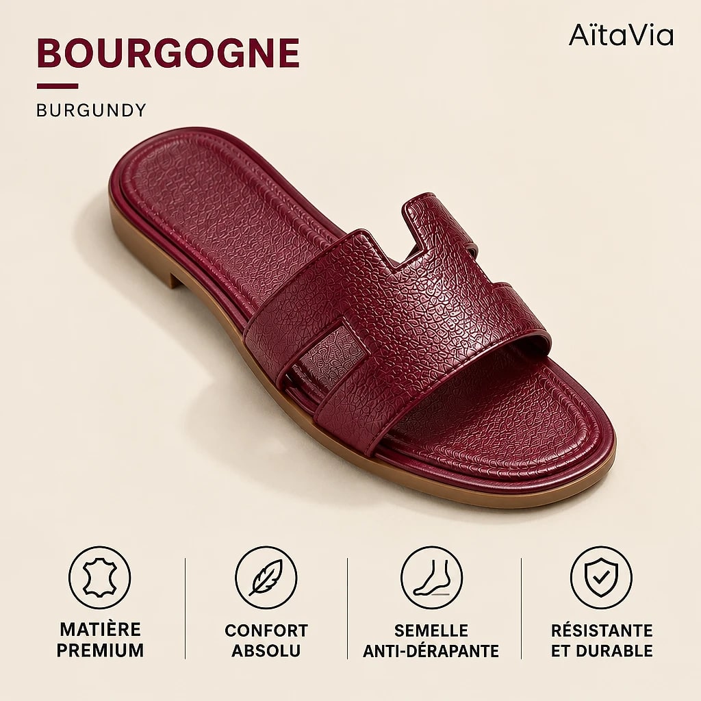 Solvène – Sandales Plates Femme
