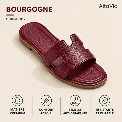 Solvène – Sandales Plates Femme