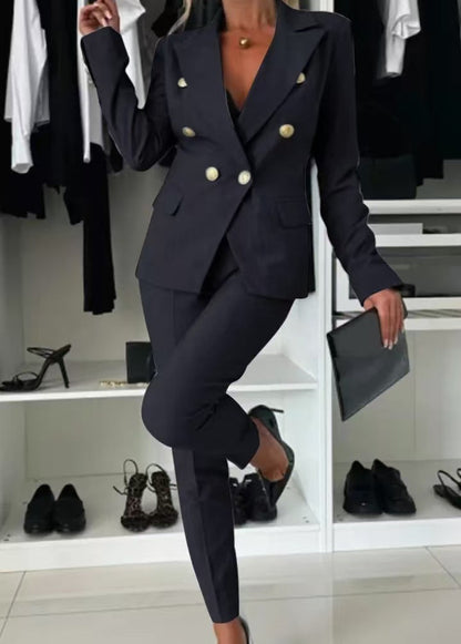 Tailleur Femme - Veste et Pantalon Ajusté Élégant