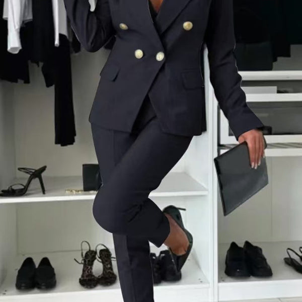 Tailleur Femme - Veste et Pantalon Ajusté Élégant