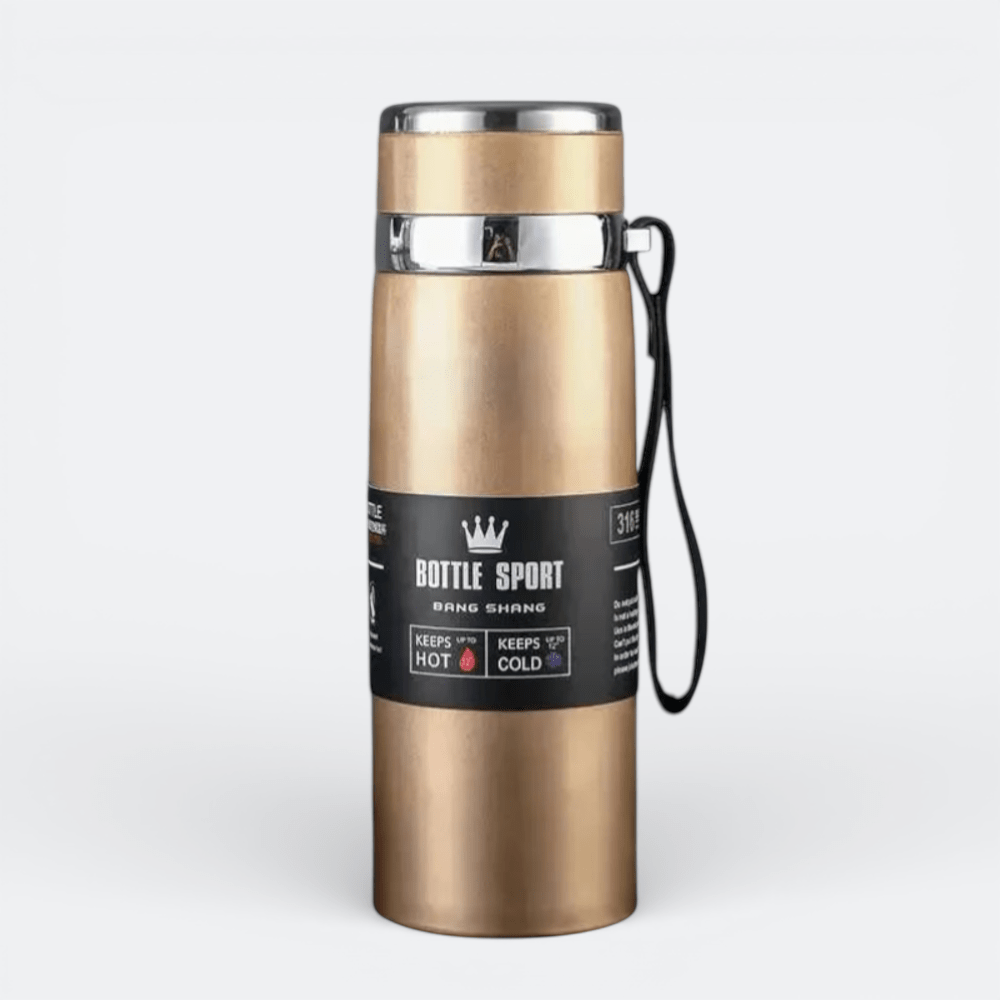 Thermos avec Filtre à Thé Beige Doré - | AïtaVia