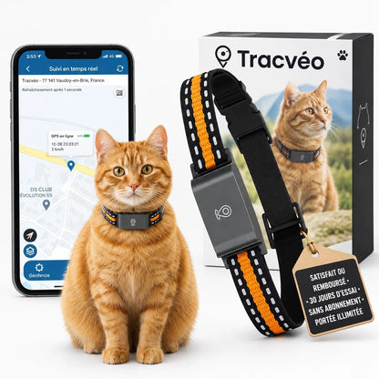 Tracvéo – Collier GPS Sans Abonnement
