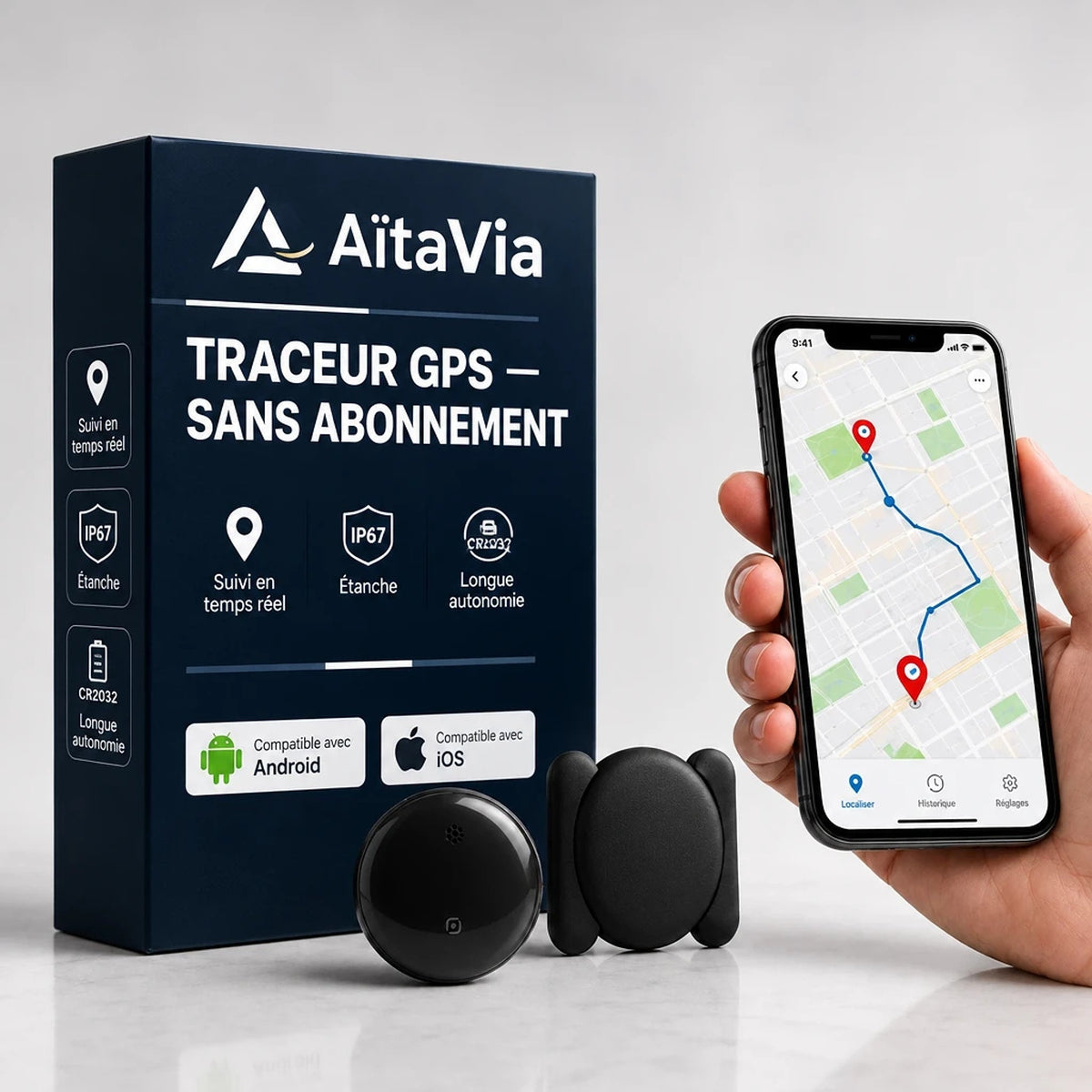 Traqvia – Traceur GPS Sans Abonnement