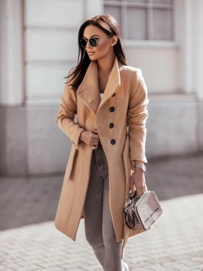 Trench-coat Femme Élégant et Intemporel pour l'Automne