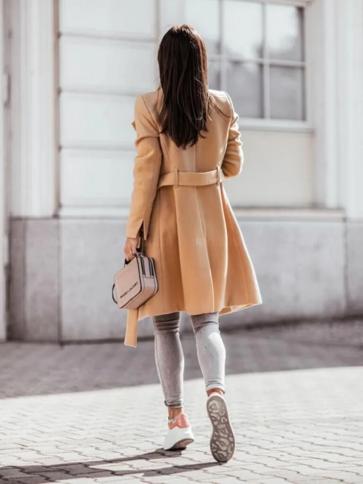 Trench-coat Femme Élégant et Intemporel pour l'Automne