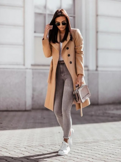 Trench-coat Femme Élégant et Intemporel pour l'Automne