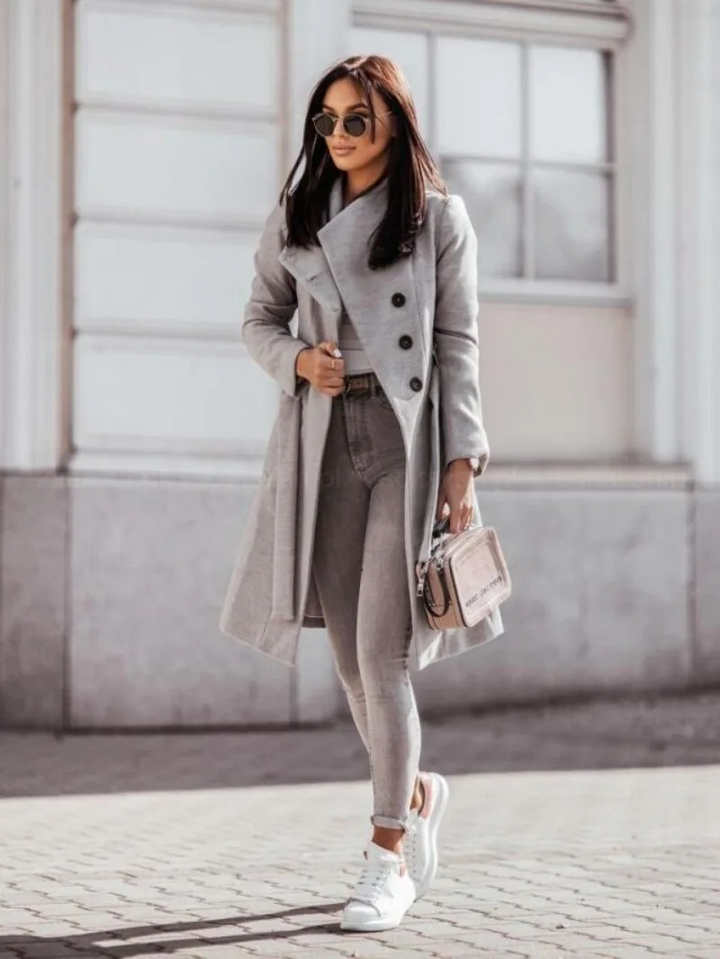 Trench-coat Femme Élégant et Intemporel pour l'Automne