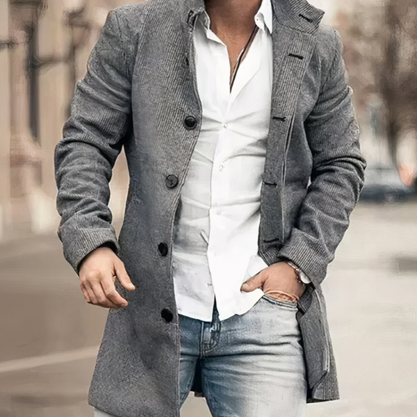 Trench-coat Élégant pour Hommes – Style Intemporel