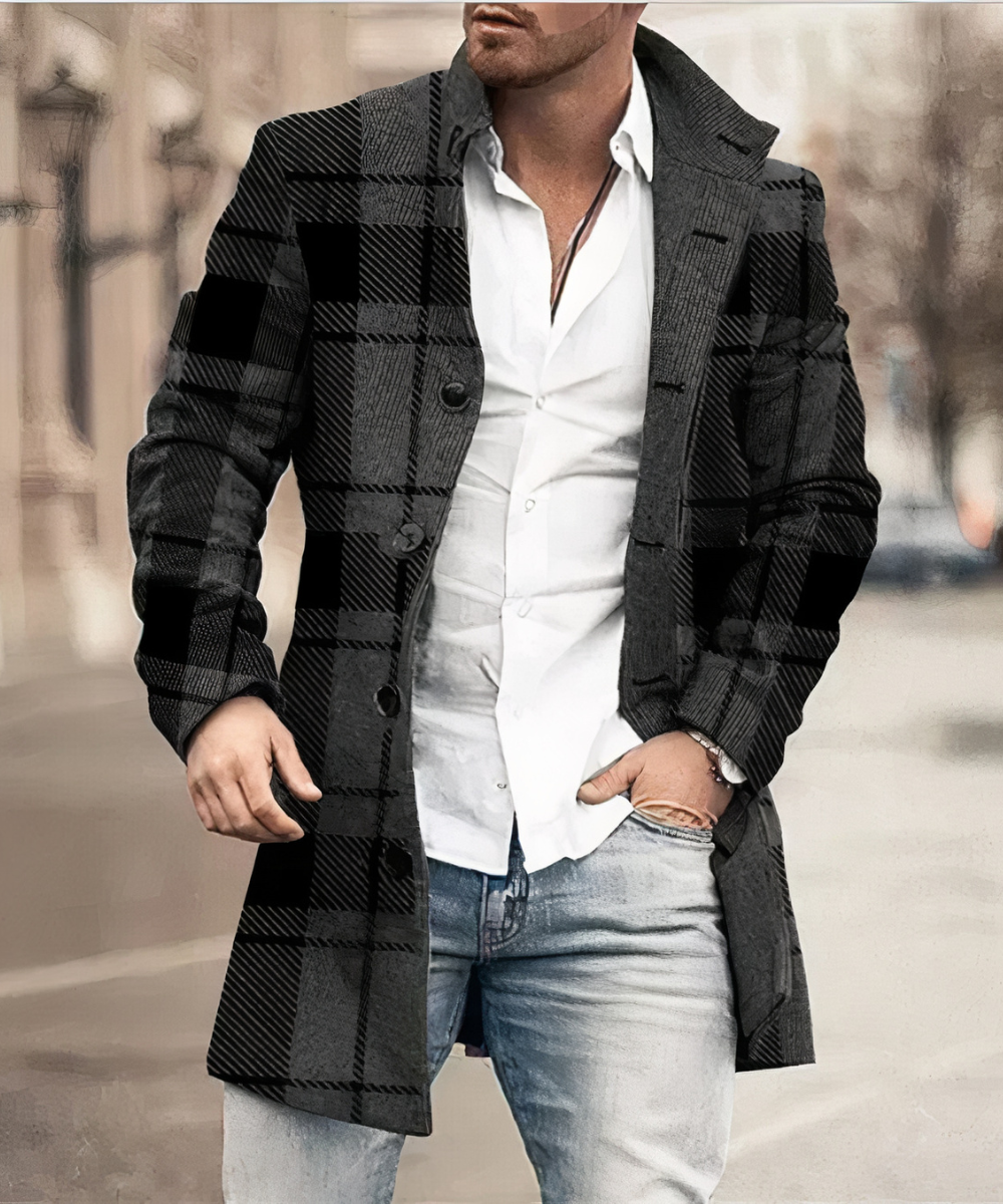 Trench-coat Élégant pour Hommes – Style Intemporel