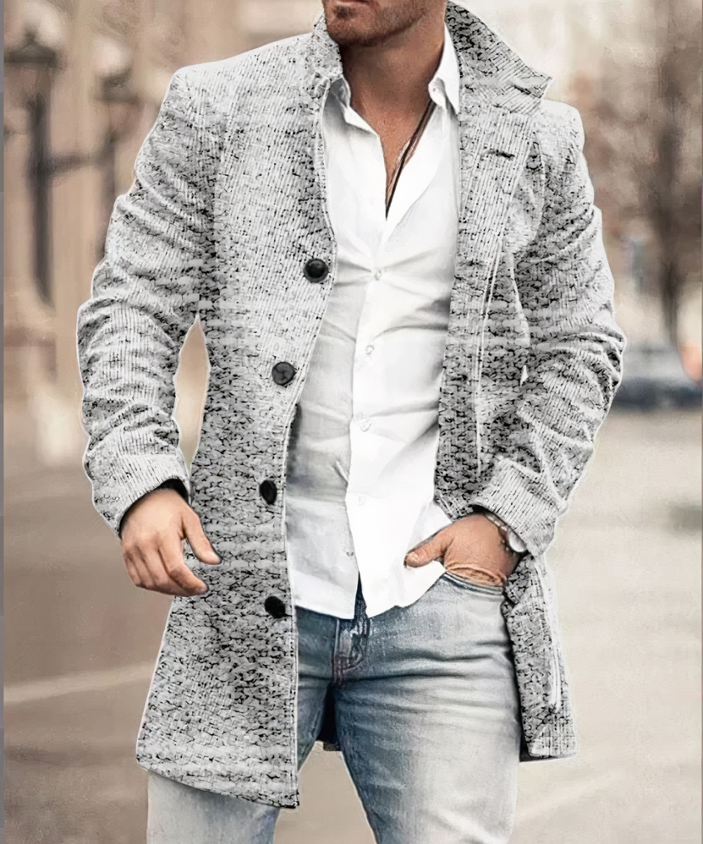 Trench-coat Élégant pour Hommes – Style Intemporel