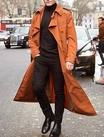 Trench-coat Élégant Imperméable pour Hommes