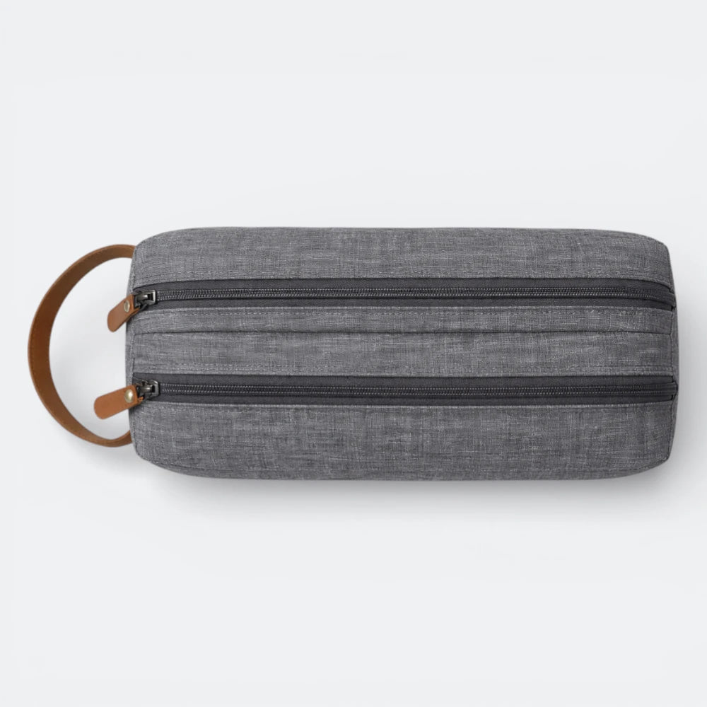 Trousse de Toilette avec Poignée Bleu Gris - | AïtaVia