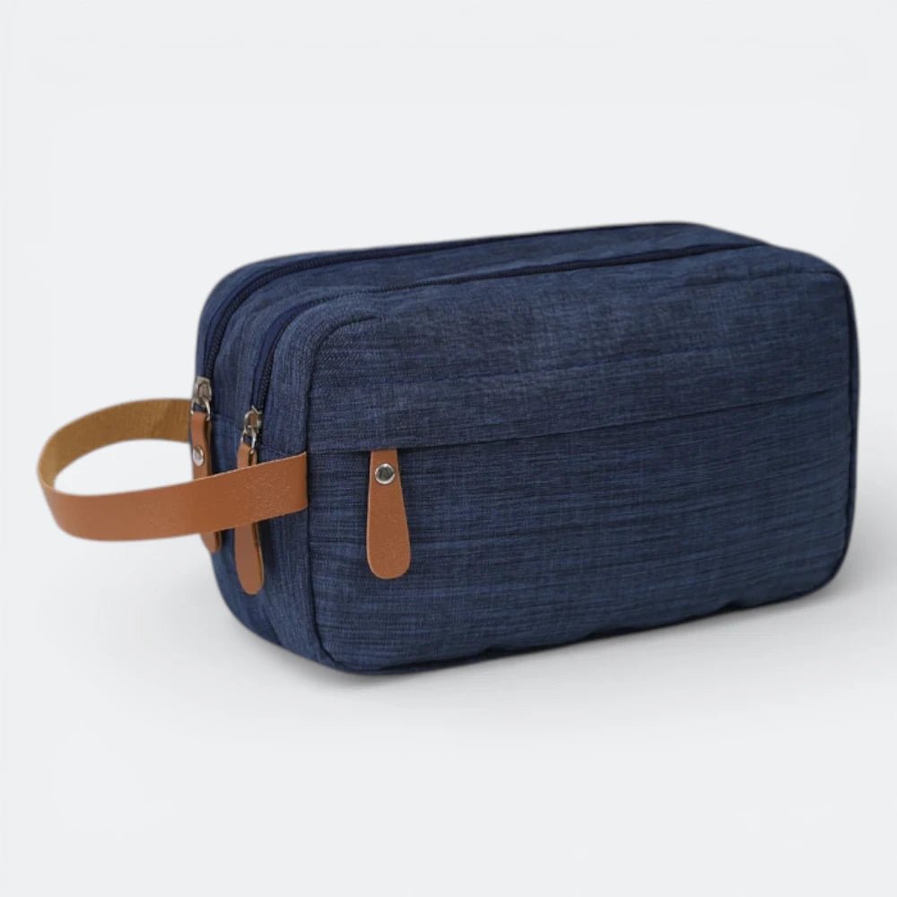 Trousse de Toilette avec Poignée Bleu Gris - | AïtaVia