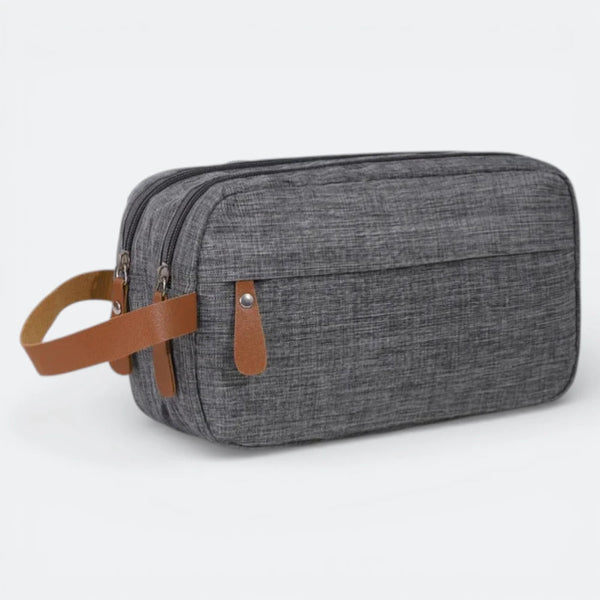 Trousse de Toilette avec Poignée Gris Neutre - | AïtaVia