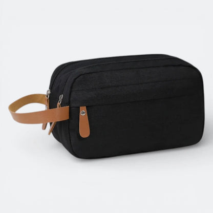 Trousse de Toilette avec Poignée Noir Charbon - | AïtaVia