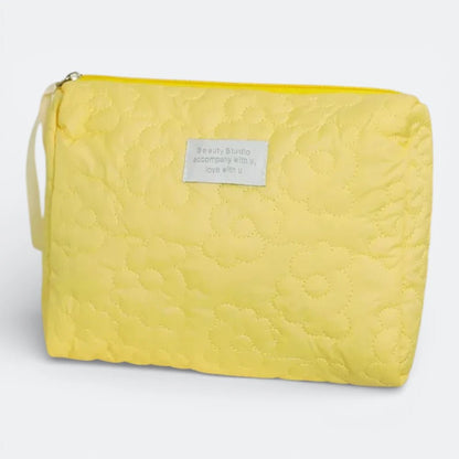 Trousse de Toilette Brodée Jaune Citron - | AïtaVia
