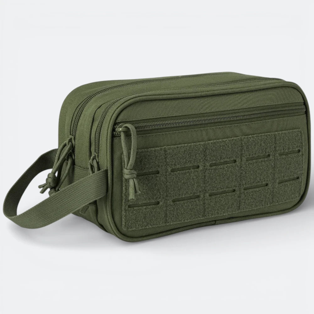 Trousse Hygiene Homme de Voyage Vert Lichen - | AïtaVia