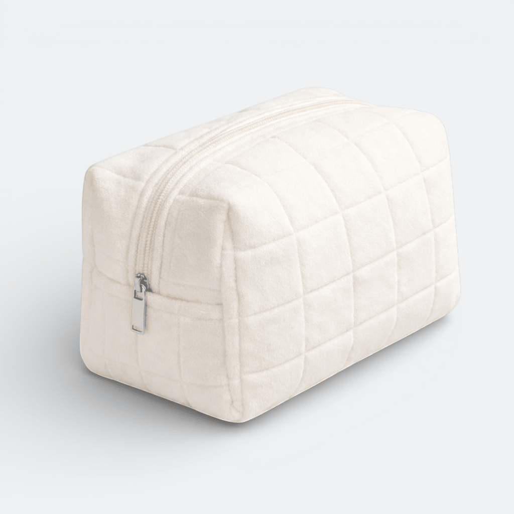Trousse Maquillage Peluche Lavande Pâle - | AïtaVia