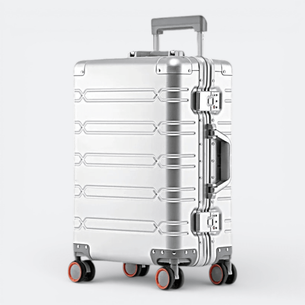 Valise a Roulettes Aluminium Argent Brillant - | AïtaVia