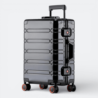 Valise a Roulettes Aluminium Gris Ardoisé - | AïtaVia