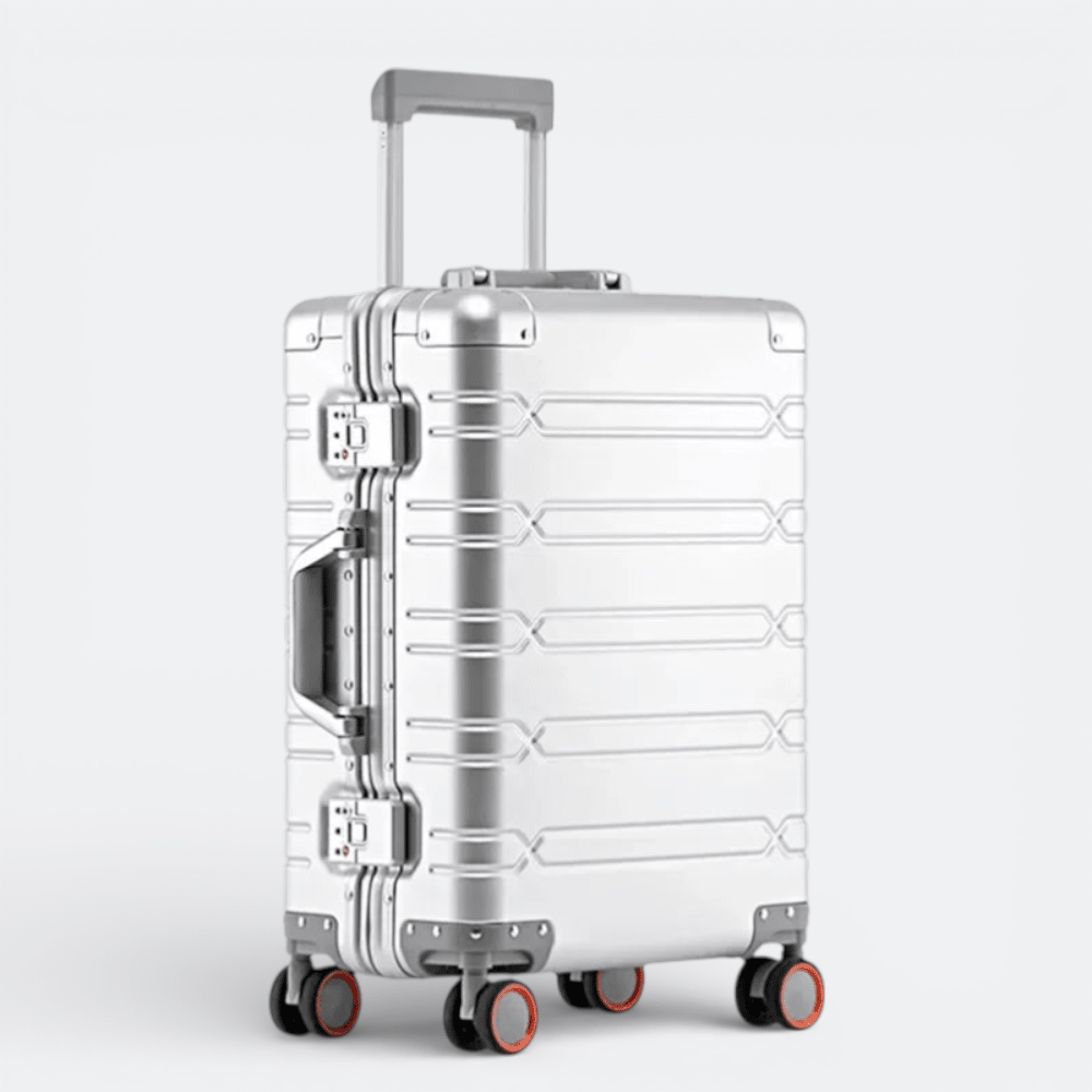 Valise a Roulettes Aluminium Rose Grisâtre - | AïtaVia