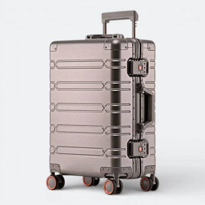 Valise a Roulettes Aluminium Rose Grisâtre - | AïtaVia