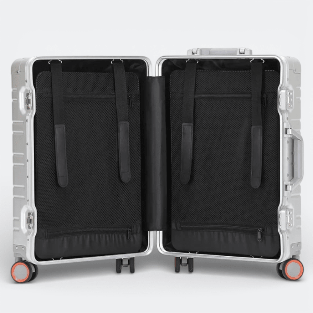 Valise a Roulettes Aluminium Rose Grisâtre - | AïtaVia