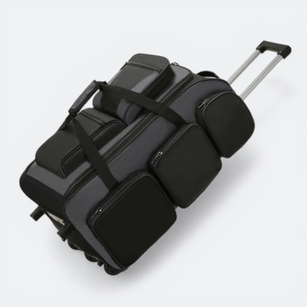 Valise à Trois Roues Gris Plomb - | AïtaVia