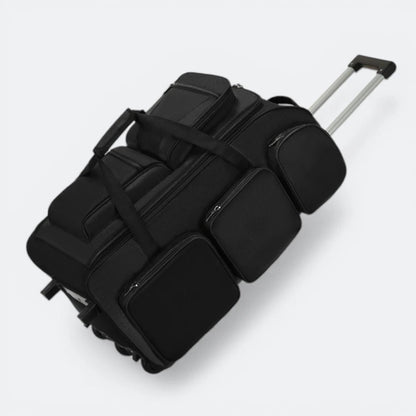 Valise à Trois Roues Noir Profond - | AïtaVia